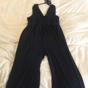 BCBG navy blue jumpsuit